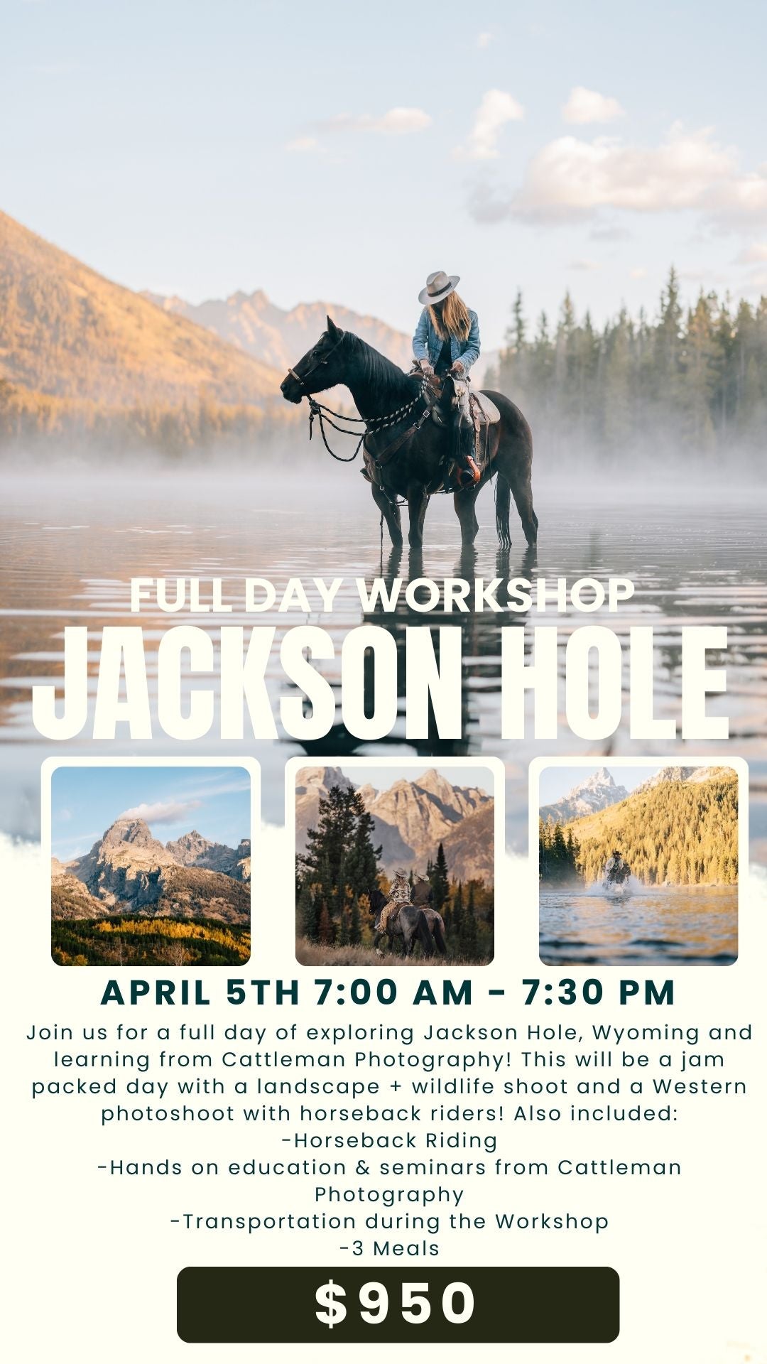 Full Day Workshop Jackson Hole, Wyoming 2025